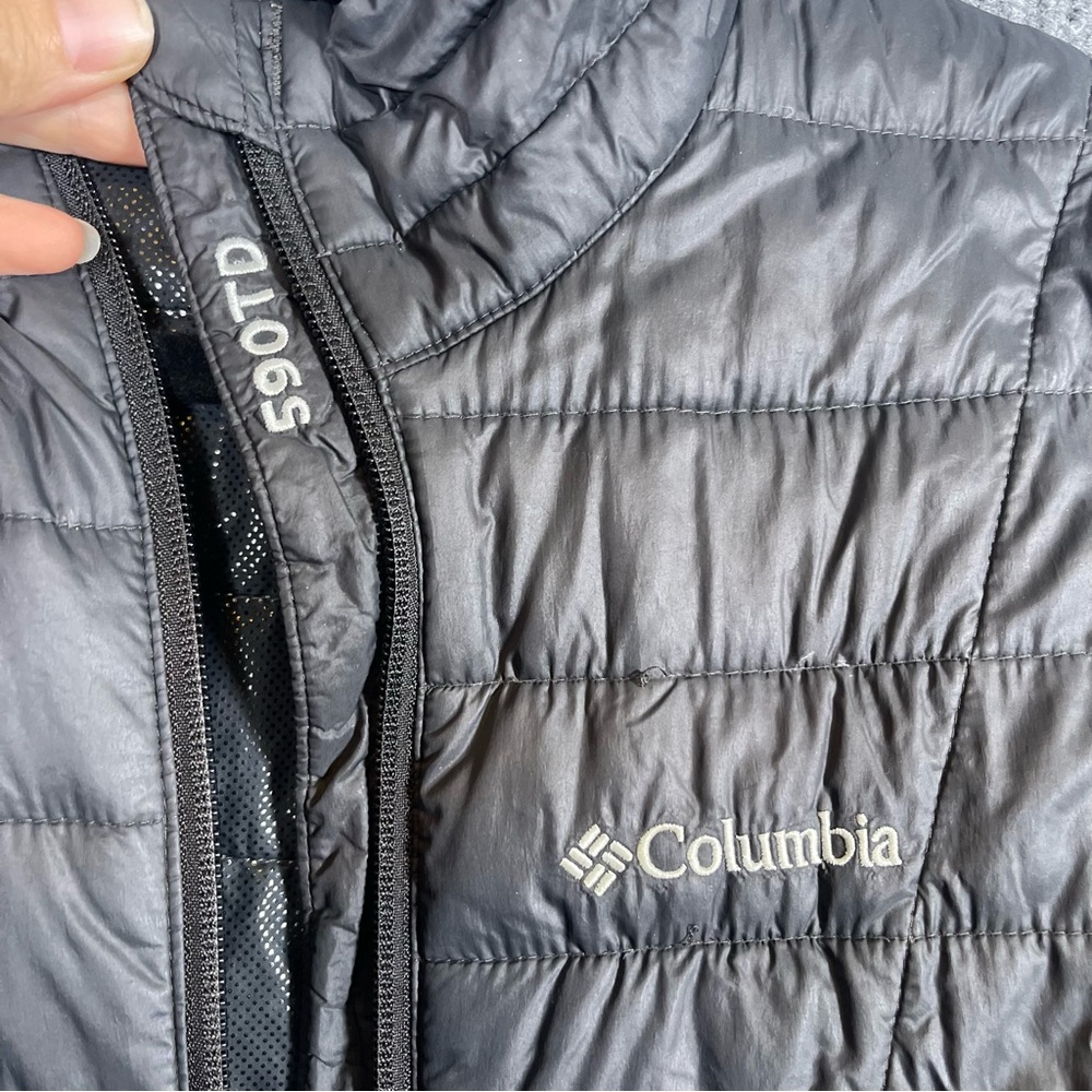 Columbia Men’s XS Black Omni Heat TurboDown 590TD Lightweight Puffer Zip Jacket - Picture 4 of 15